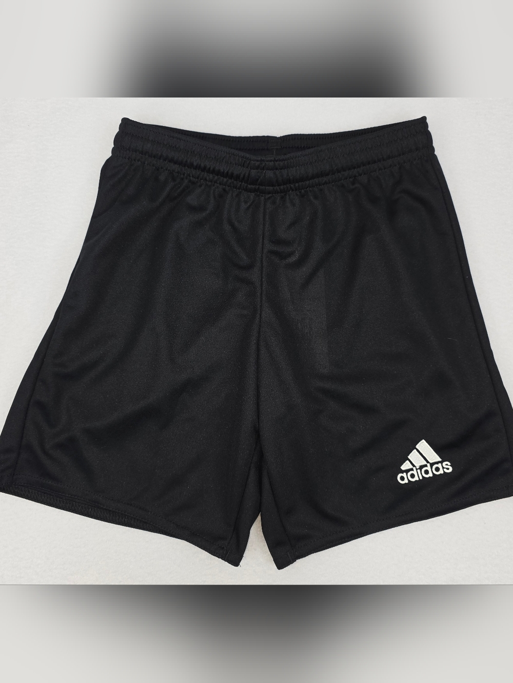 Adidas Boy's Black Athletic Training Shorts with Logo Size XS (7-8) NWT AH-1816